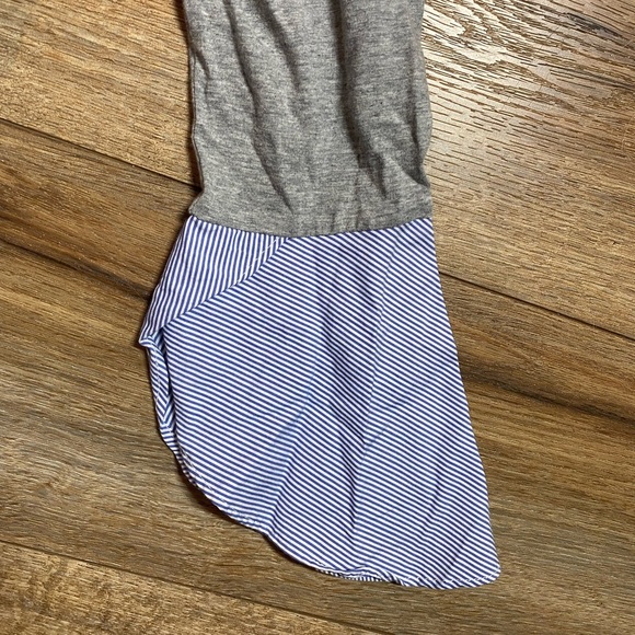 Anthropologie Marled Mixed Media Bell Sleeve Blouse - Picture 7 of 9